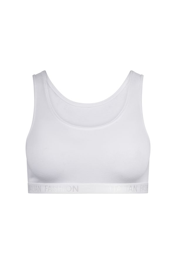 Italian Fashion Nikola girl's bra with wide straps - white