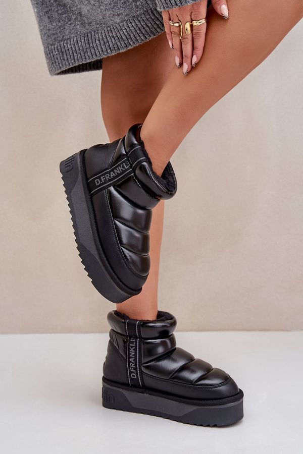 D.Franklin Ниски Снежни Обувки С Дебела Подметка D.Franklin Черни