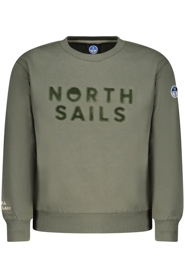 North Sails NORTH SAILS CHILDREN'S ZIP-UP SWEATSHIRT, GREEN