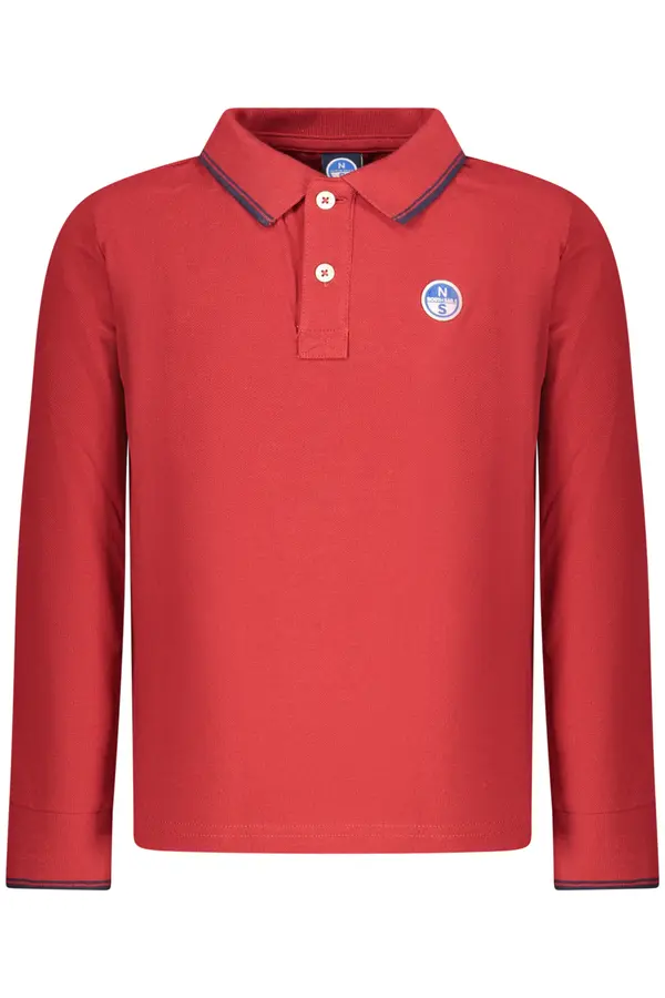 North Sails NORTH SAILS KIDS' LONG-SLEEVED POLO SHIRT, RED