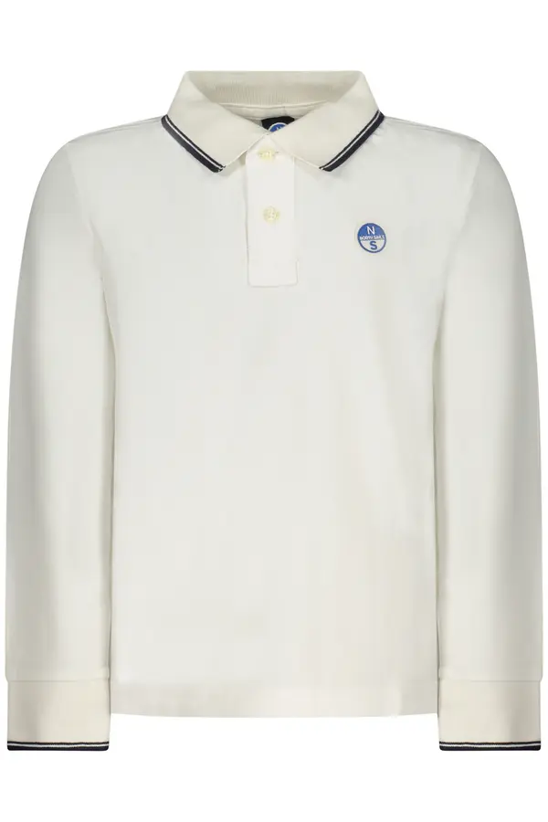 North Sails NORTH SAILS LONG-SLEEVED POLO SHIRT FOR KIDS, WHITE