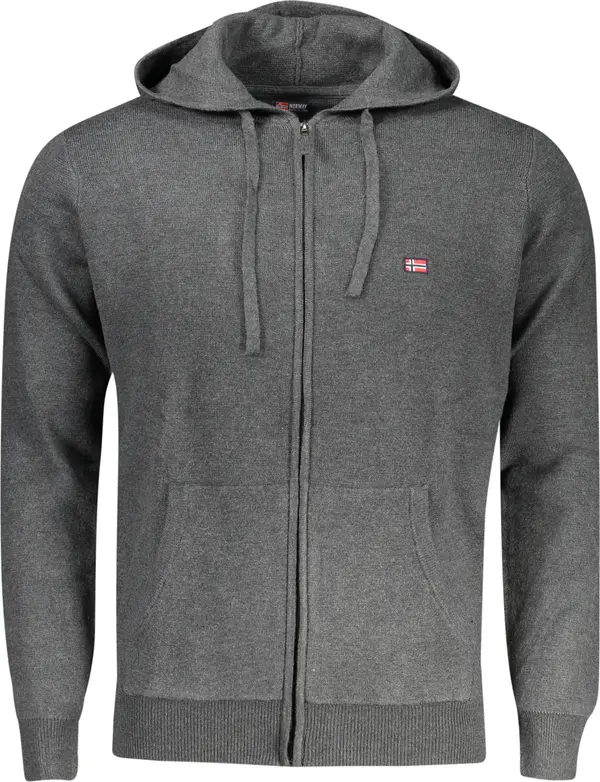 NORWAY 1963 NORWAY 1963 MEN'S GREY CARDIGAN