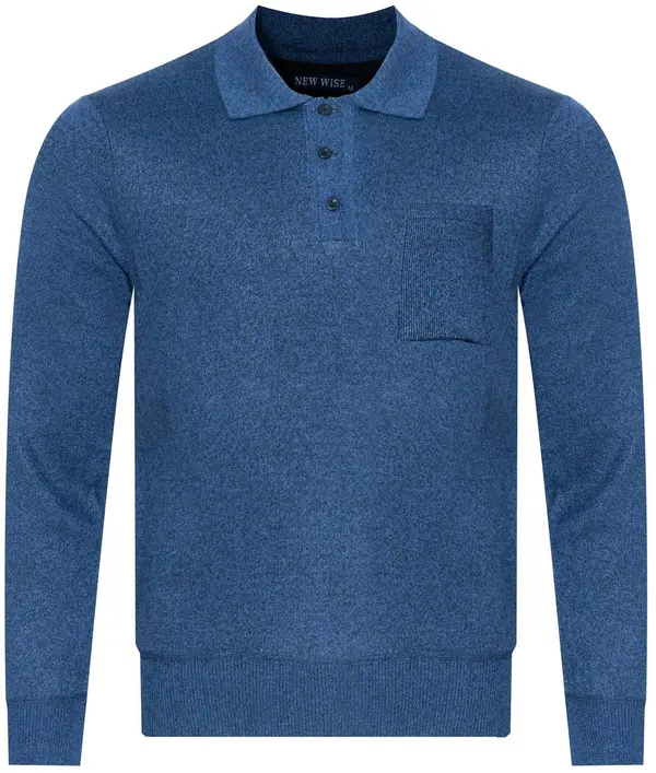 NEW WISE НОВА тениска WISE в тъмносиньо