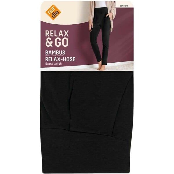 Nur Die NUR DIE BAMBOO RELAX PANTS - Ladies Bamboo Pants - Black