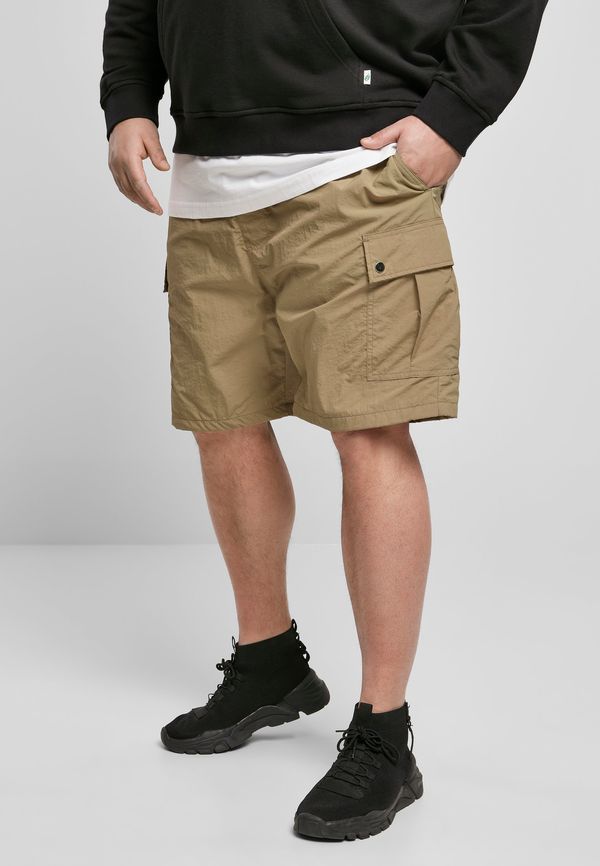 UC Men Nylon Khaki Cargo Shorts