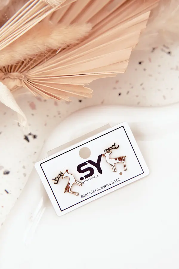 Boto Обеци Boto с елени, изработени от хирургическа стомана