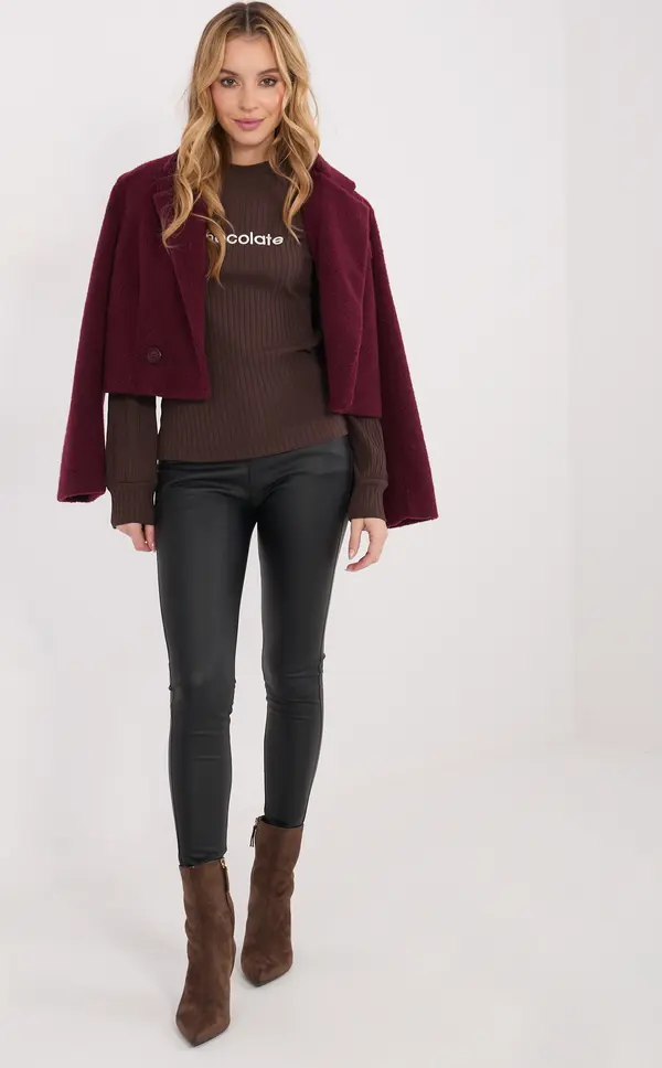 RUE PARIS Обикновена кафява блуза