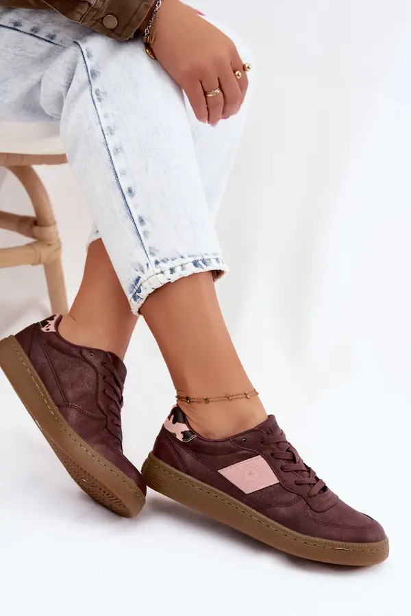 BIG STAR SHOES ОБУВКИ BIG STAR Блестящи дамски маратонки