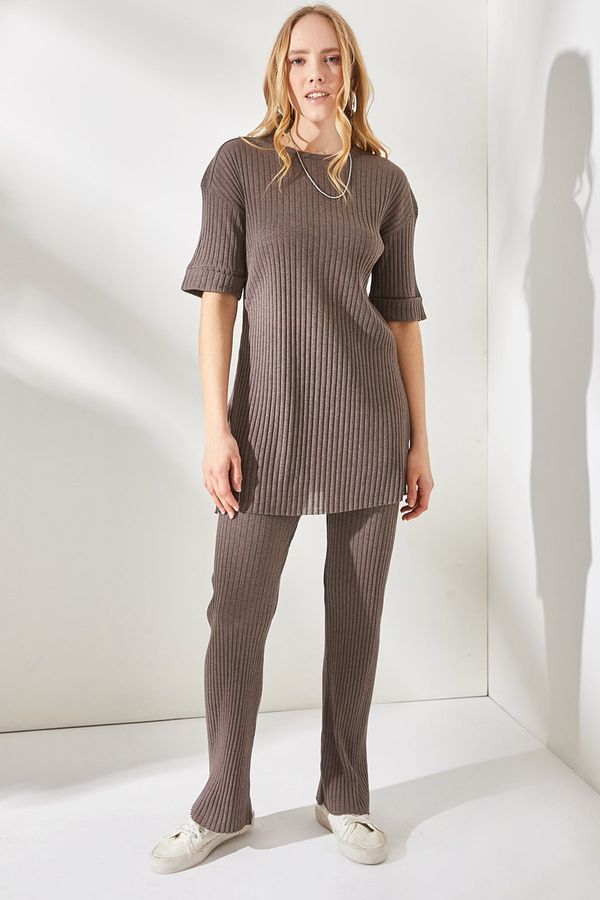 Olalook Olalook Women's Mink Short Sleeve Tops and Bottoms, Lycra Suit