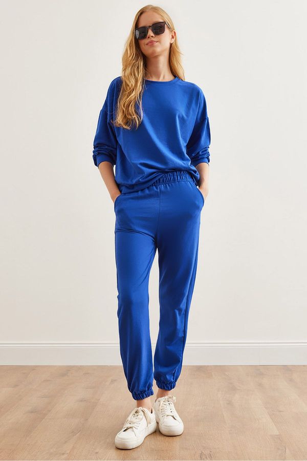 Olalook Olalook Women's Sax Blue Basic Tracksuit