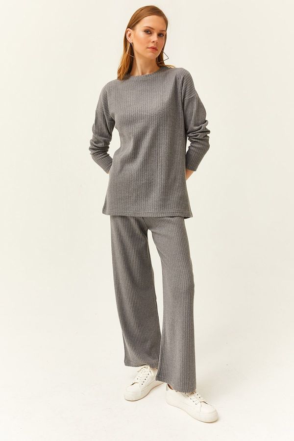 Olalook Olalook Women's Smoky Bottom Top Raised Ribbed Thick Suit