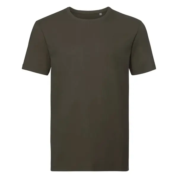 RUSSELL Olive Men's T-shirt Pure Organic Russell