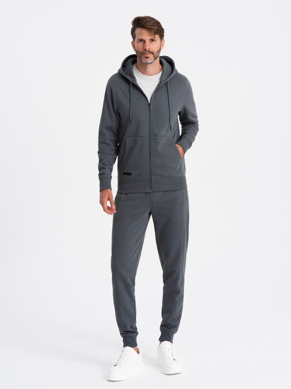 Ombre Ombre BASIC men's tracksuit set unbuttoned sweatshirt + joggers