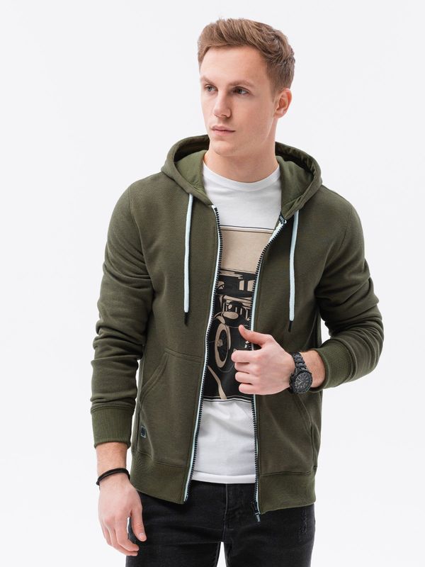 Ombre Ombre BASIC men's zip-up hoodie