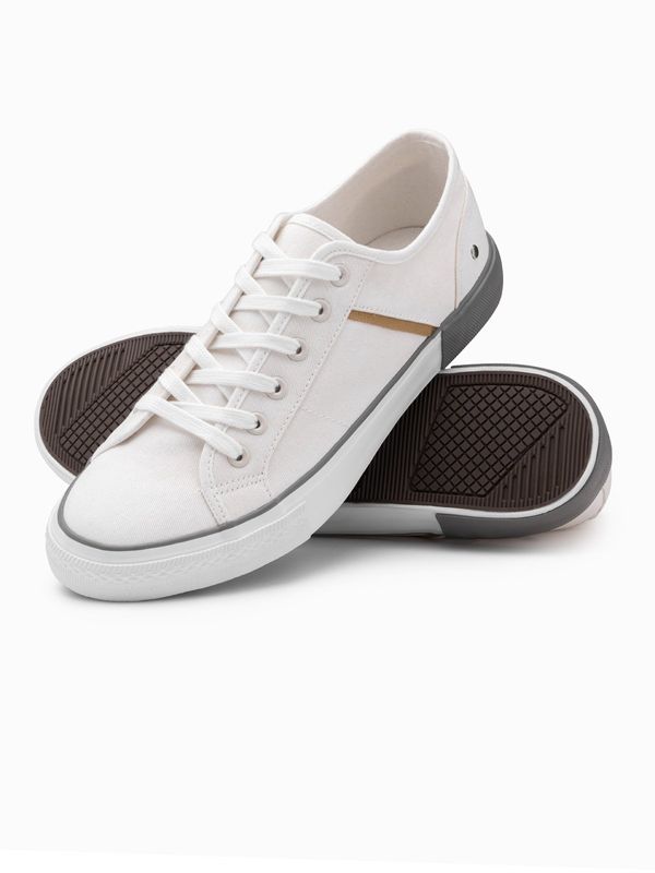 Ombre Ombre Classic men's sneakers with rivets - white