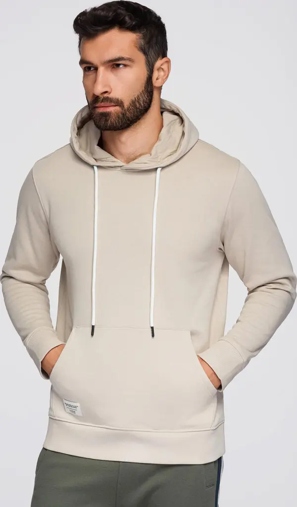 Ombre Ombre Men's BASIC kangaroo hooded sweatshirt