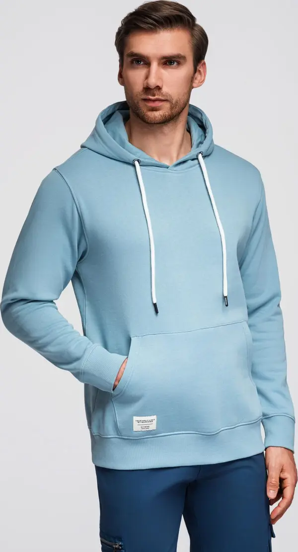 Ombre Ombre Men's BASIC kangaroo sweatshirt with hood