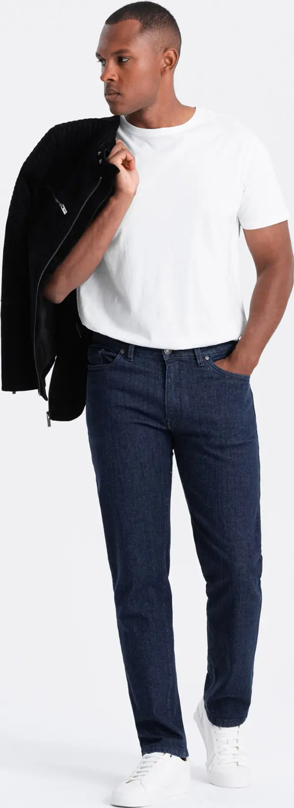 Ombre Ombre Men's classic denim REGULAR FIT pants - indigo