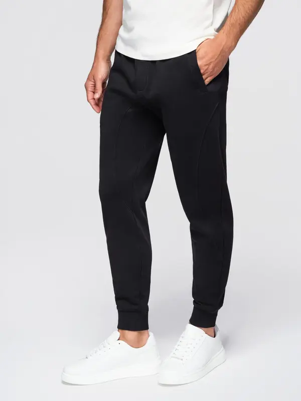 Ombre Ombre Men's jogger sweatpants - black
