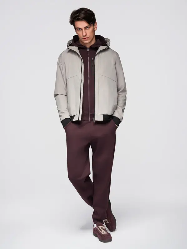 Ombre Ombre Men's lightweight jacket with mesh lining and hood
