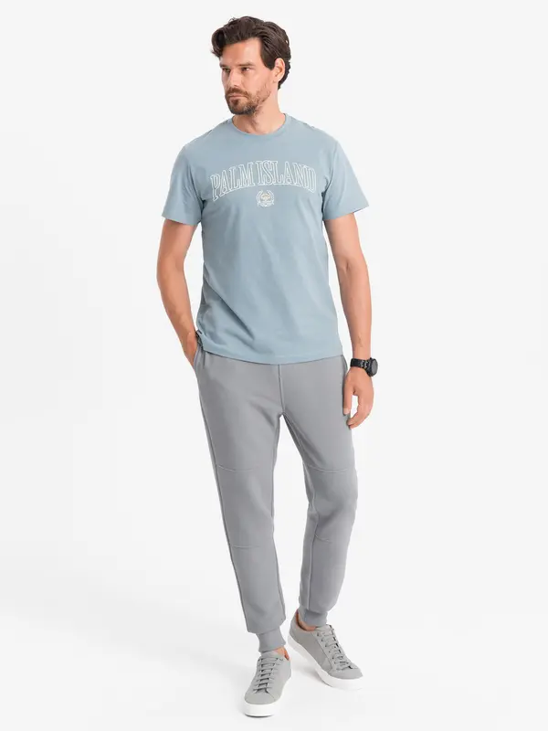 Ombre Ombre Men's ottoman fabric sweatpants - gray