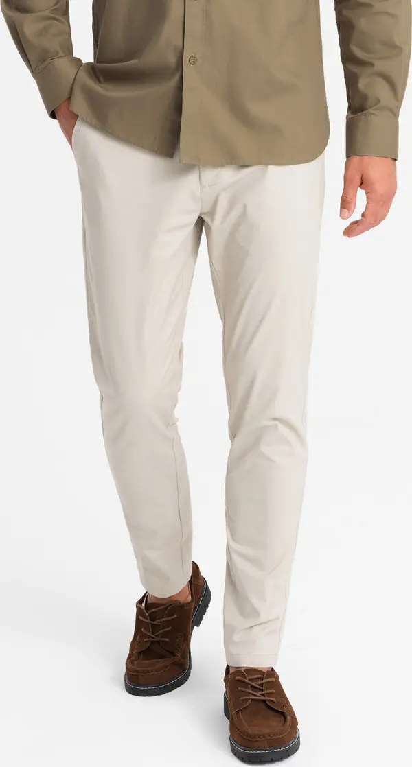Ombre Ombre Men's REGULAR FIT uniform chino pants - beige