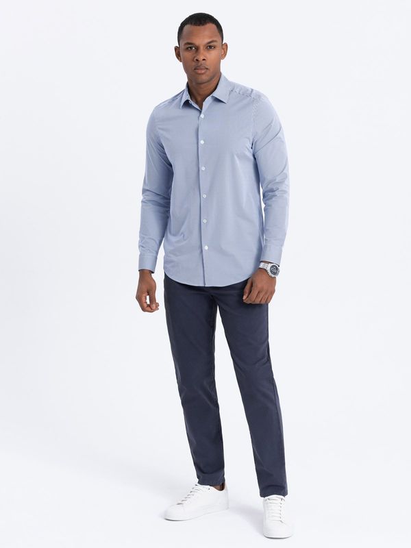 Ombre Ombre Men's tailored chino pants - dark blue