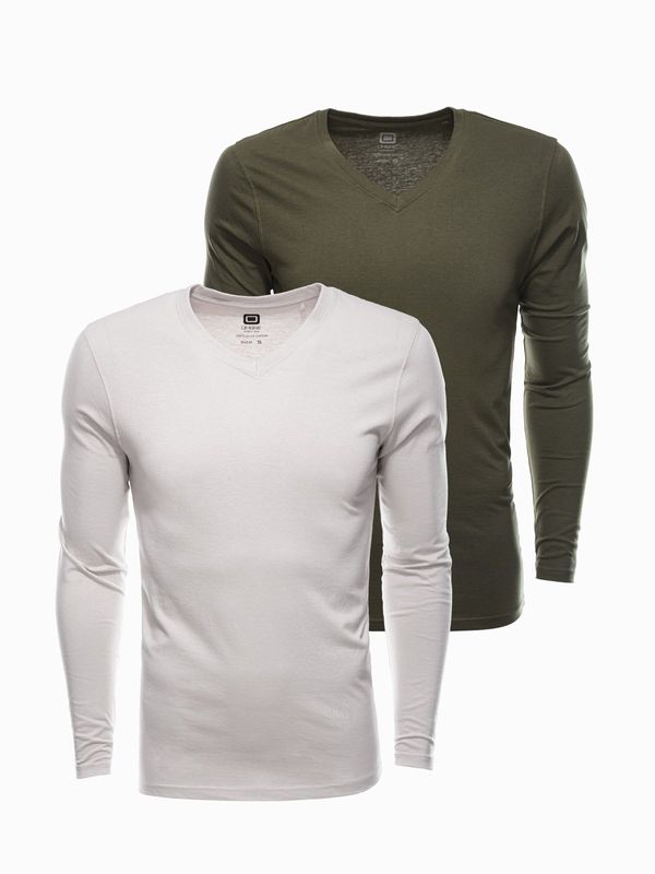 Ombre Ombre Men's V-NECK longsleeve set - mix 2