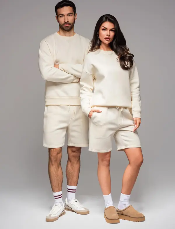 Ombre Ombre UNISEX sweatshirt + shorts set