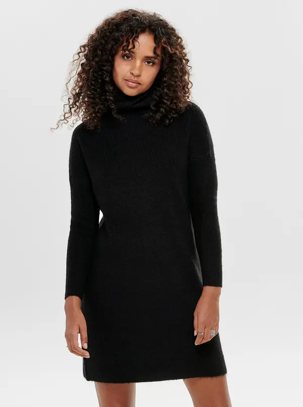 Only Only - Women's Turtleneck Dress - Onljana L/S Cowlnck Dress Wool Kn Noos 15140166