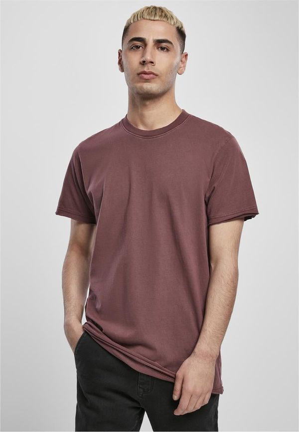 Urban Classics Open Edge Pigment Dyed Basic Tee cherry