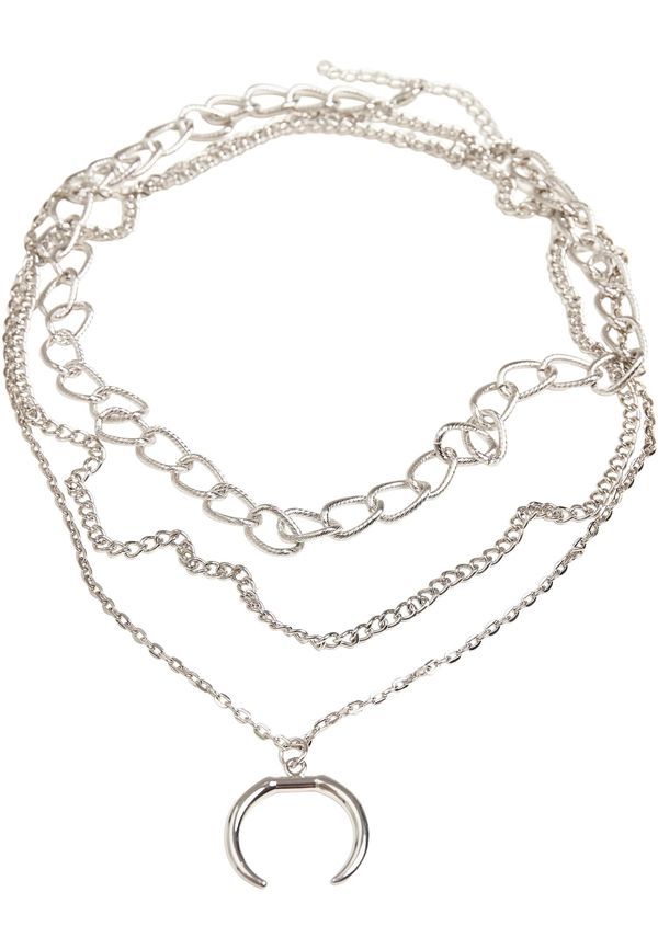 Urban Classics Accessoires Open-Ring Layering Necklace - Silver Color