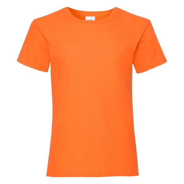 Fruit of the Loom Orange Girls' T-shirt Valueweight Fruit of the Loom