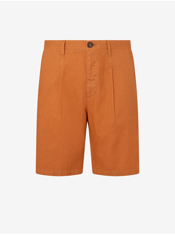 Pepe Jeans Orange Men's Shorts with Linen Pepe Jeans - Men