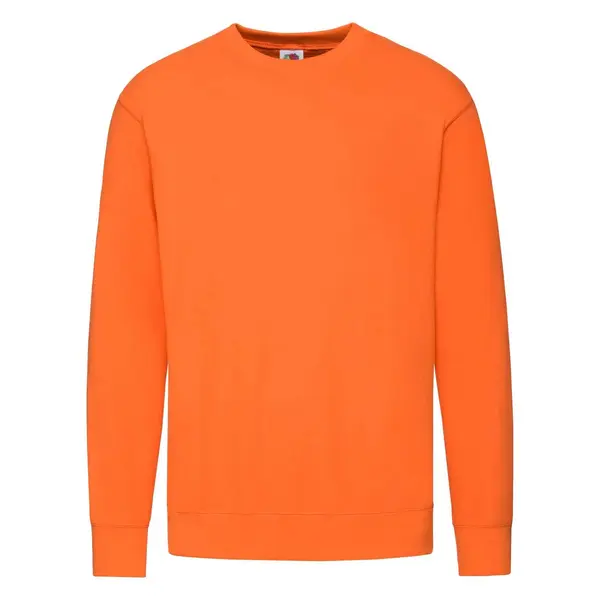 Fruit of the Loom Orange Men's Sweatshirt Lightweight Set-in-Sweat Sweat Fruit of the Loom