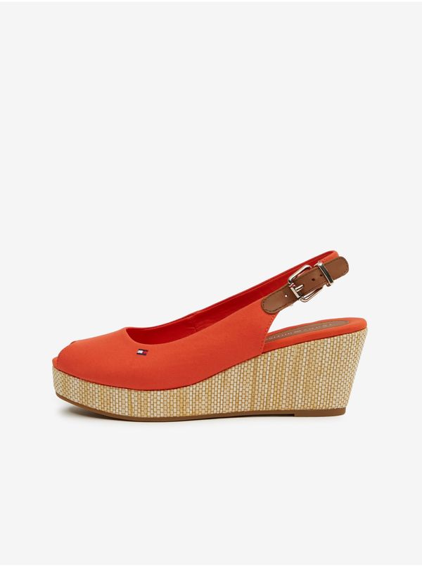 Tommy Hilfiger Orange women's wedge sandals Tommy Hilfiger Iconic Elba - Women's