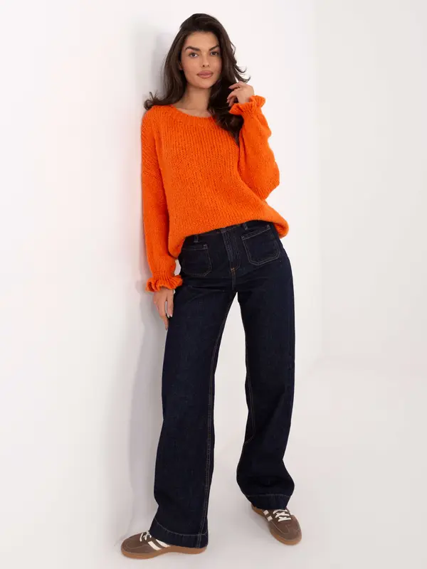 Italy Moda Оранжев пуловер MI-SW-2912.10X
