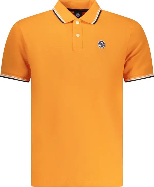 North Sails Оранжева поло риза с райета