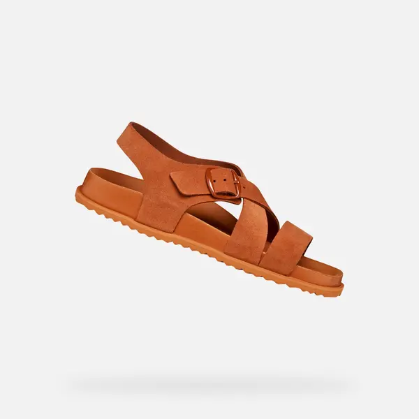 GEOX Оранжеви дамски джапанки Geox Sandybett