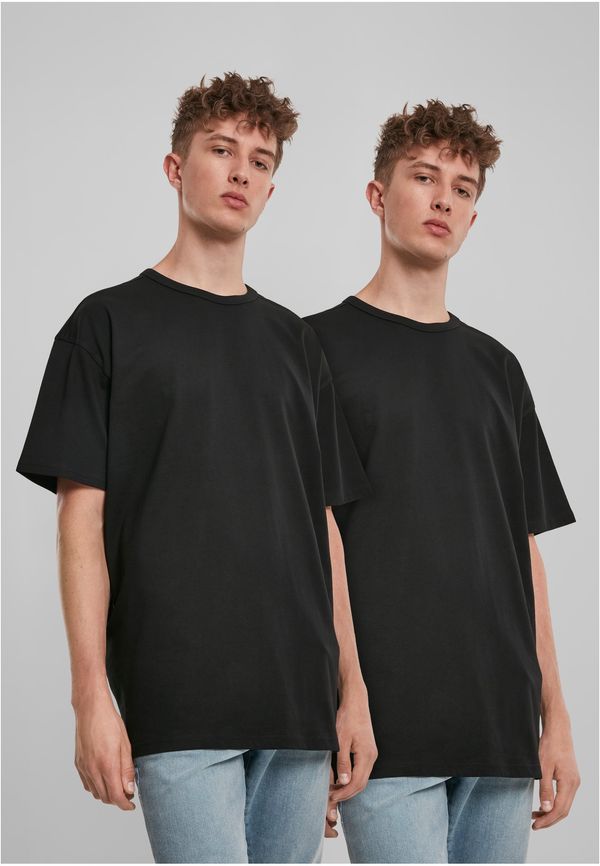 UC Men Organic Base T-Shirt 2-Pack Black+Black