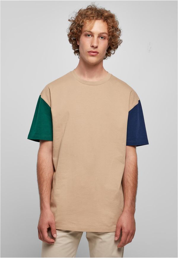 Urban Classics Organic oversized T-shirt Colorblock unionbeige
