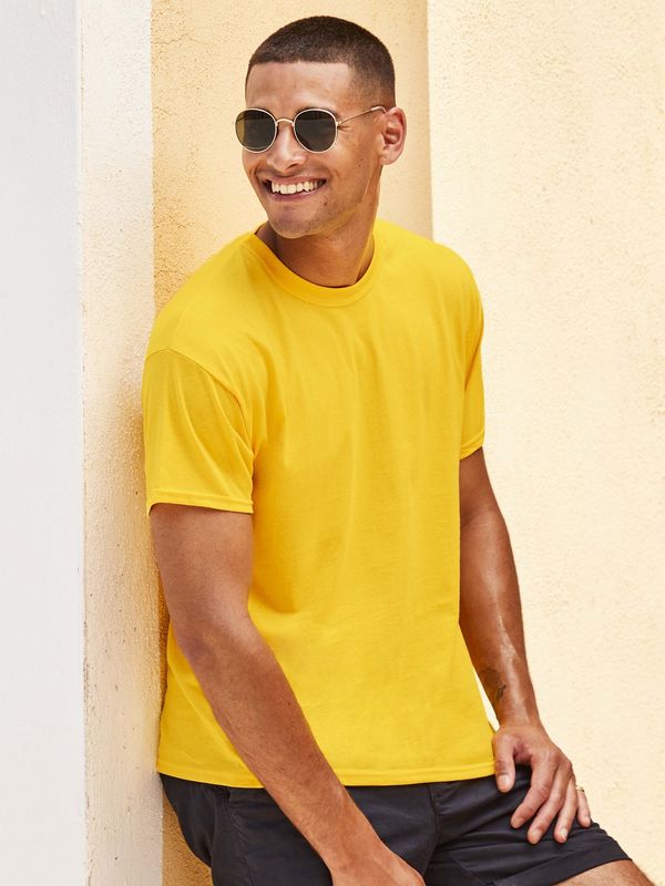 Fruit of the Loom Original Fruit of the Loom Men's Yellow T-Shirt