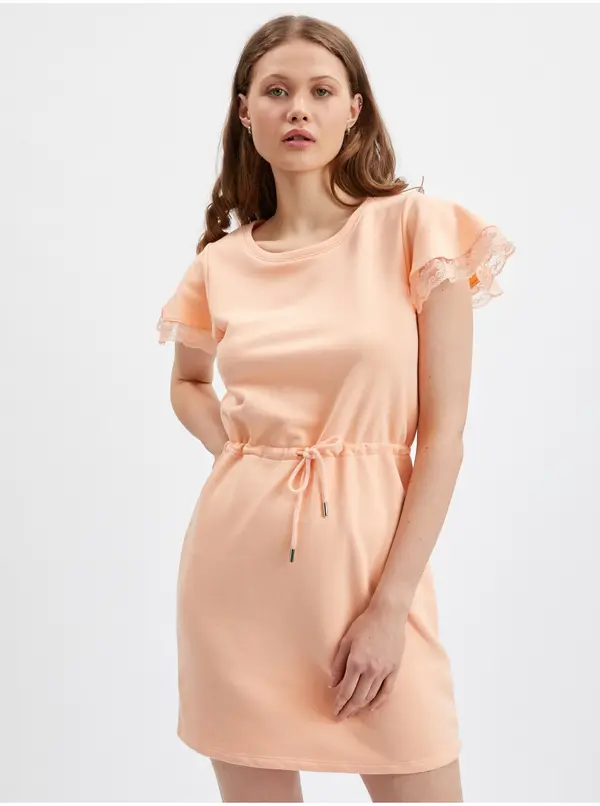 Orsay Orsay Apricot Women's Sweatshirt Dress - Ladies