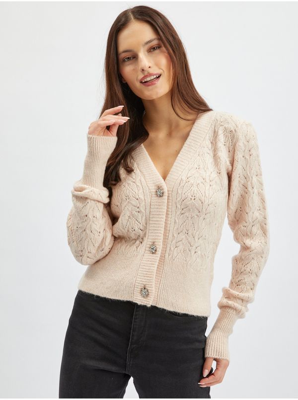 Orsay Orsay Beige Ladies Cardigan - Women