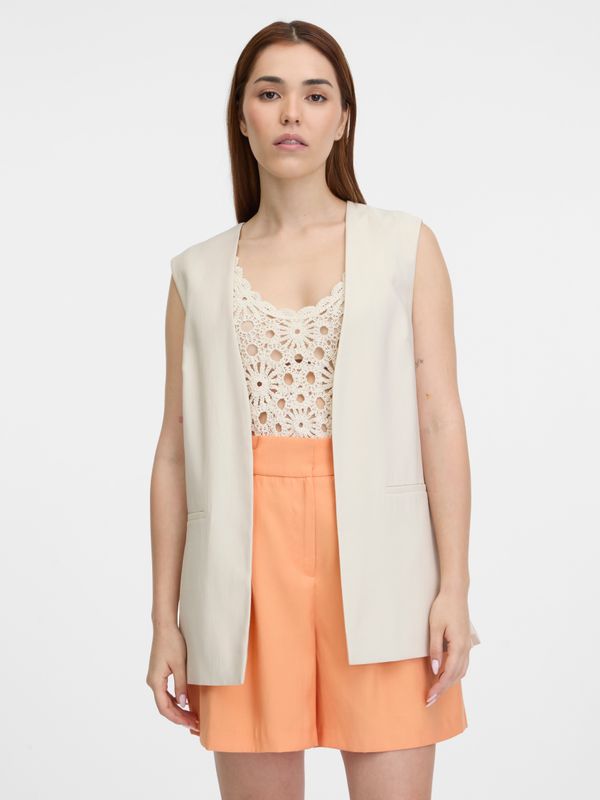 Orsay Orsay Beige Women's Gilet - Women
