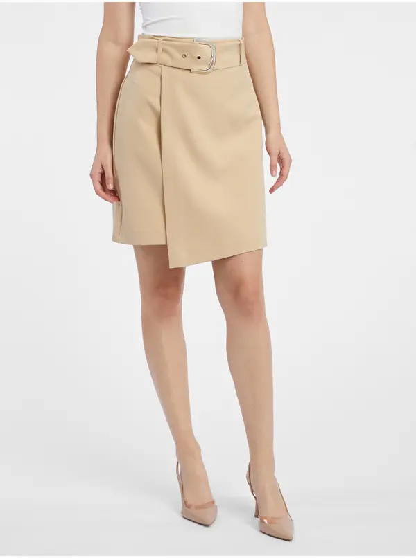 Orsay Orsay Beige Women's Sheath Skirt - Women's