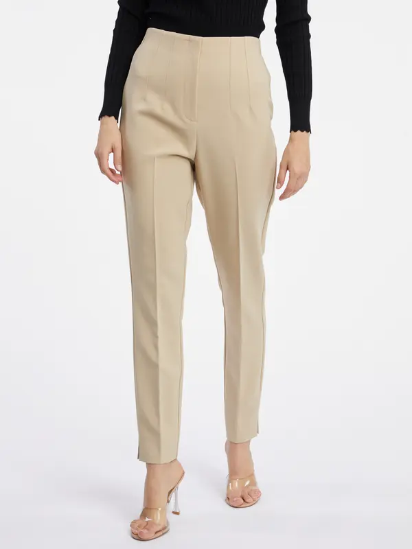 Orsay Orsay Beige Women's Trousers - Ladies