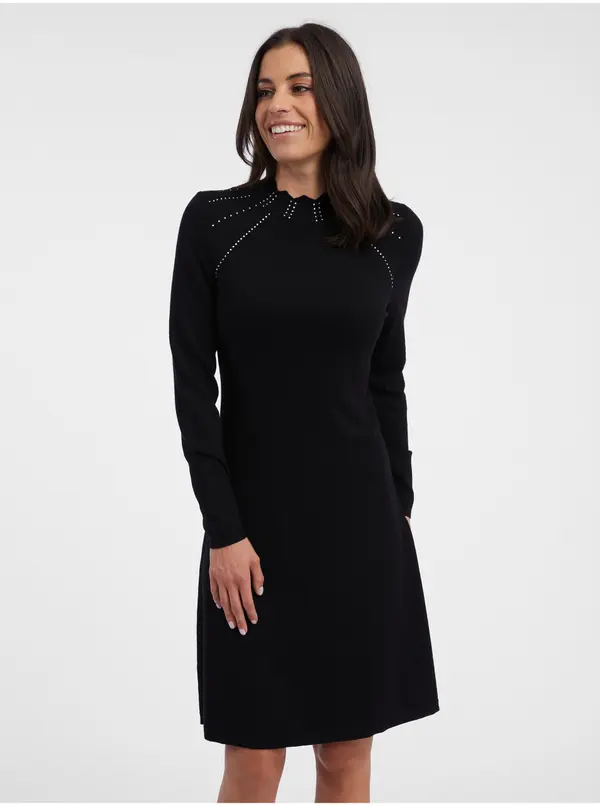 Orsay Orsay Black Ladies Knitted Dress - Women