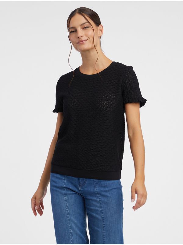 Orsay Orsay Black Women Patterned Knitted T-Shirt - Women