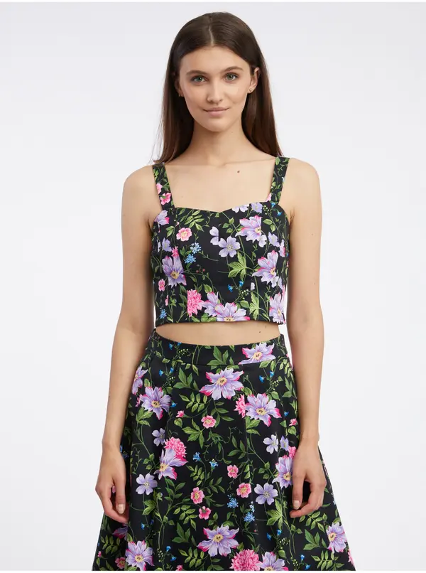 Orsay Orsay Black Women's Floral Top - Women's